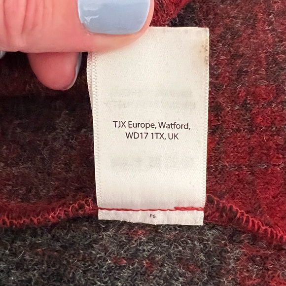 Max Studio wool blend plaid hooded coat S - Picture 8 of 8